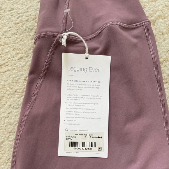 Lululemon awakening leggings.only lulu luxetreme line which has align inseam cut - Picture 7 of 10